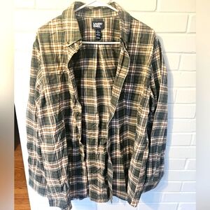 Lands' End Plaid Flannel Shirt